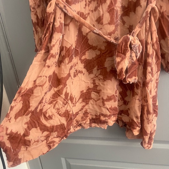 Johnny was Jade Women's Midi Dress in Rust and Peach size S new without tag - Picture 3 of 9